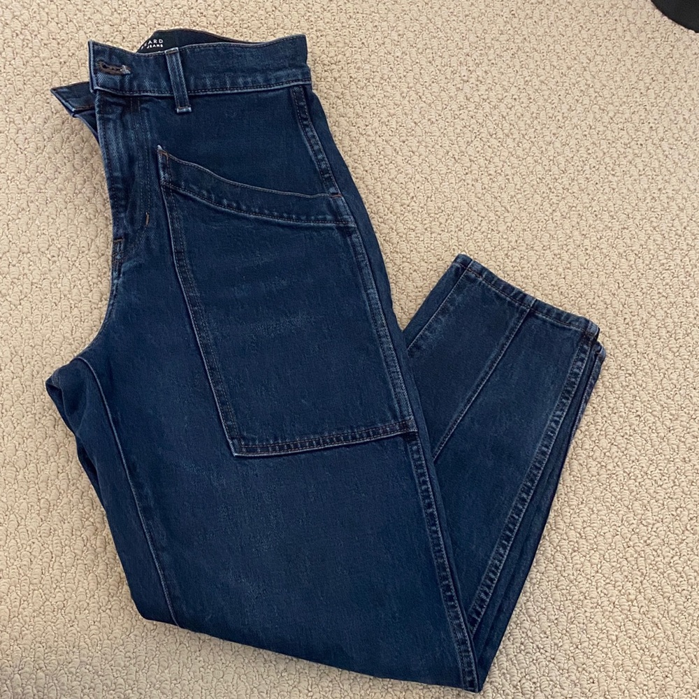 Veronica Beard Dark Indigo Relaxed Jeans